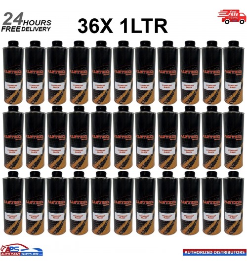 36X PANTHER COATING STONECHIP BLACK UNDERBODY - 1 LITRE